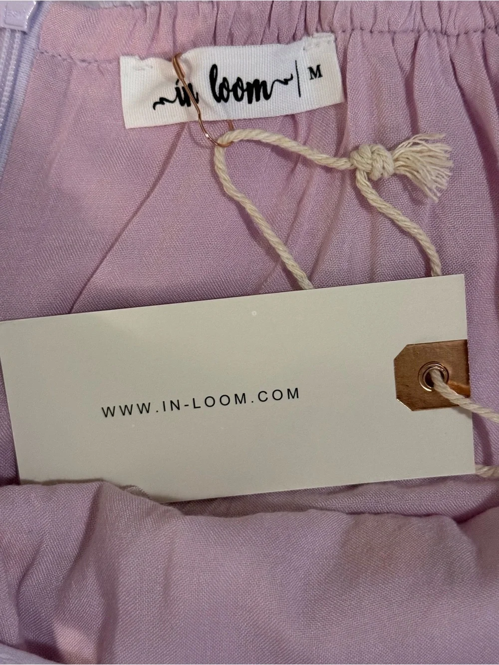 NWT Lilac Square-Neck Puff Sleeve Mini Dress - Picture 3 of 7